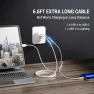 Thumbnail Foldable 15W Dual Port USB Wall Charger with 6FT Cable — Power Bank, Quntis