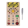 Wooden Board with LED Switches for Voice Broadcast Hand-Eye Coordination, Automobile and motorcycle supplies
