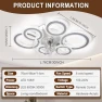 Thumbnail Smart Ceiling Fan with Lights and Remote — Smart Fan, AFWAO