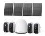Solar Security Cameras Wireless Outdoor, 4 Cam-Kit Home Security System — Security Camera, WUUK