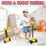 Thumbnail 3 Wheel Foldable Kids Scooter, SereneLife
