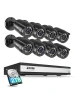 Thumbnail Security Camera System with AI Human Vehicle Detection, Night Vision, 8 Wired Cameras, DVR with Hard Drive — Security Camera, ZOSI