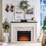 Thumbnail Flip Top Electric Fireplace with Mantel, Aitjunz