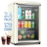 Thumbnail Retro Beverage Refrigerator with Tempered Glass Door — Smart Refrigerator, Anypro