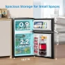 Thumbnail Double Door Mini Fridge with Freezer, Midea