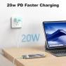Thumbnail 20W Fast Charger Block with USB-C Cable — Power Bank, BUSFUL