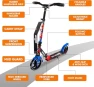 Thumbnail Lightweight and Foldable Kick Scooter - Adjustable for Teens and Adults, Alloy Deck with High Impact Wheels — Electric Scooter, Hurtle