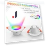 RGB LED Downlight — Spotlights, Wrigleys