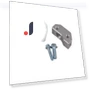 Knock Sensor & Harnesses Relocation Brackets — , feiyanautoparts