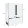 Thumbnail French Door Built-In Bottom Freezer Refrigerator, Z Line Kitchen and Bath