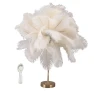 Feather Table Lamp with 3-Color Touch Switch, GoolRC