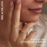 Thumbnail Thin Stackable Rings for Women, MILACOLATO