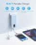 Thumbnail Portable Charger with Built-in Cables and Wall Plug — Power Bank, Charmast