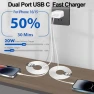 Thumbnail Dual Port Fast Wall Charger with USB C Cable