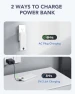 Thumbnail Portable Charger with Built-in Cables and AC Wall Plug — Power Bank, VRURC