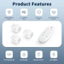 Thumbnail Remote Control Outlet Plug, HOMATTER