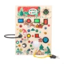Wooden Montessori Busy Board with LED, Sewing
