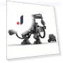 Classic Film Construction Blocks Robot — Construction Kits, JEWELRY-WW