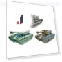 Transformable Robot Tank Spinner — Stress Relievers, Toy