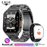 Smartwatch with Siri Dial, Large Battery, TWS Music, Blood Oxygen Monitoring, Steel Band — Smart Watch, LIGE