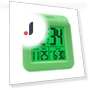 Soft-Cube Alarm Clock with LCD Display and Smart Lighting — Alarms & Clocks, Equity By La Crosse