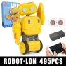 Creative Toys Technical Application RC Intelligent Robot Building Block Educational Toys for Kids Christmas Gifts — Coding Robot, MOULD KING