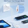 Thumbnail 40W 4-Port USB C Fast Charging Block, Imitordirects