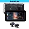 6.25" Touchscreen Motorcycle Dual Camera Wireless CarPlay Android Auto Bluetooth Motor DVR GPS Navigation Front Rear... — Dash Cam, Simplistic Living Home