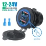 Dual QC 3.0 + PD Car Charger, Cars Auto Home