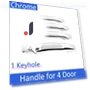 Classic Chrome Smart Car Door Handle Cover — Chrome Trim & Accessories