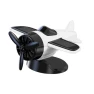 Solar-Powered Airplane Car Ornament — Car Antenna Decorations, CAR SHOW