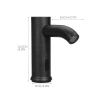 Matte Black Solid Brass Cold Water Faucet — Hands-Free Faucets, Crown Global