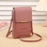 Touchscreen Lock Cell Phone Bag, Leather bag