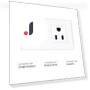 Wi-Fi Smart Wall Outlet with 1-Key Touch Light Switch — Outlet Switches, Optimized General