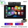 Portable 7-inch 2.5D MP5 IPS HD Screen IP65 Waterproof Touchscreen Dual BT DVR Mirrorlink Android CarPlay Motorcycle... — Car Infotainment System, Auto Launcher
