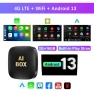 Android 13 Ai Box for Wireless Carplay Android Auto Adapter, Auto Launcher