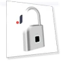 Smart Fingerprint Padlock — Biometric Security, Auto Launcher