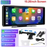 Universal 10.26-inch Wireless Carplay Android Auto MP5 Multimedia Video Player, Auto Accessories Home