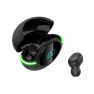 Bluetooth Headset with Mini LED Touch Display — Wireless Earbuds, QUEED