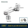 Rotating Robotic Bathroom Faucet Extension Arm, 16Double8