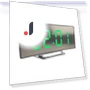 LED Curved Electronic Clock with Sleep Temperature — Clocks, Chic Interiors