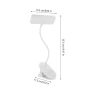 Rechargeable LED Reading Lamp with Clip, DC-HOME Textile