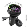 Smart Car Charger with Voltage Monitor, NyPhoenix Auto