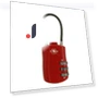 Portable TSA Customs Lock Smart Combination Lock Padlock with Steel Cable — Luggage Locks, SHzeshen