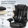 Thumbnail Ergonomic Executive Office Chair with Vibration, Heat, and Reclining Function, HOMREST