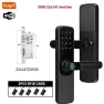 Smart Door Lock with Fingerprint, Smart Card, Password, Key Unlock, and USB Emergency Charging — Smart Home Security, HIMO Group