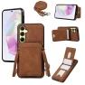 Card Holder Kickstand Leather+TPU Phone Cover with Shoulder Strap, Smartwatch 2025