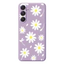 White Daisy Pattern Printing Straight Edge TPU Phone Back Cover — Back Covers, Smartwatch 2025