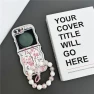 TPU Case with Flower Pattern and Beaded Wrist Strap — Bumpers, Smartwatch 2025