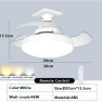 Smart LED Ceiling Fan with Light, Sole Street